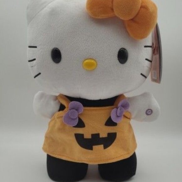 Sanrio Dancing Hello Kitty Halloween Mummy & Pumpkin Greeter Sidestepper NWT - Picture 2 of 6